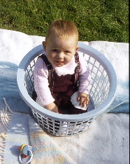 SARAH IN A BASKET